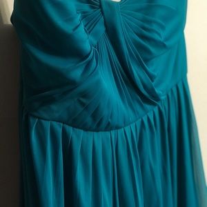 Floor length infinity dress (David’s Bridal)